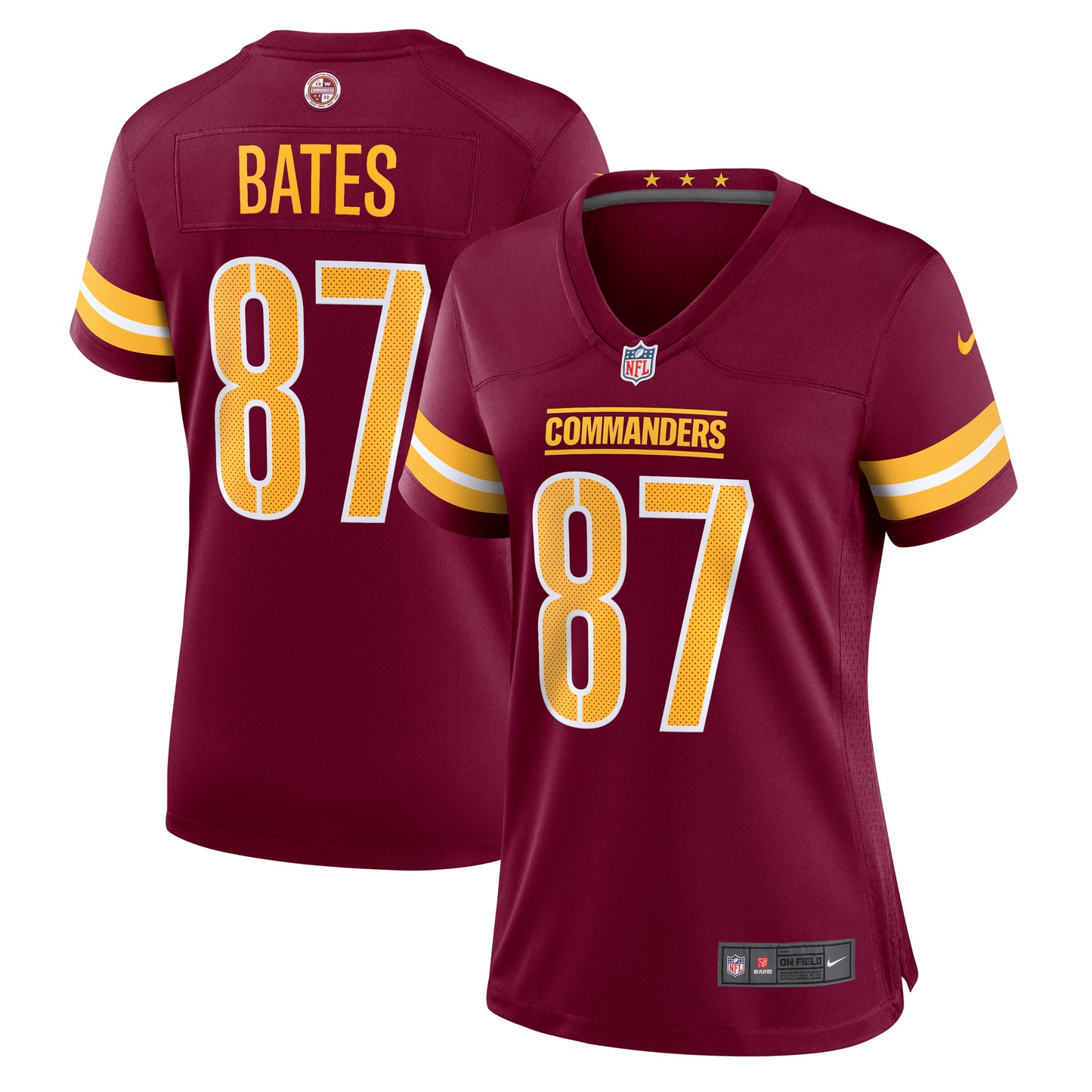Women's Nike John Bates Burgundy Washington Commanders Game Jersey