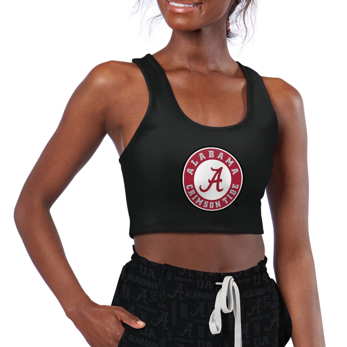 Women's Certo Black Alabama Crimson Tide Reversible Sports Bra