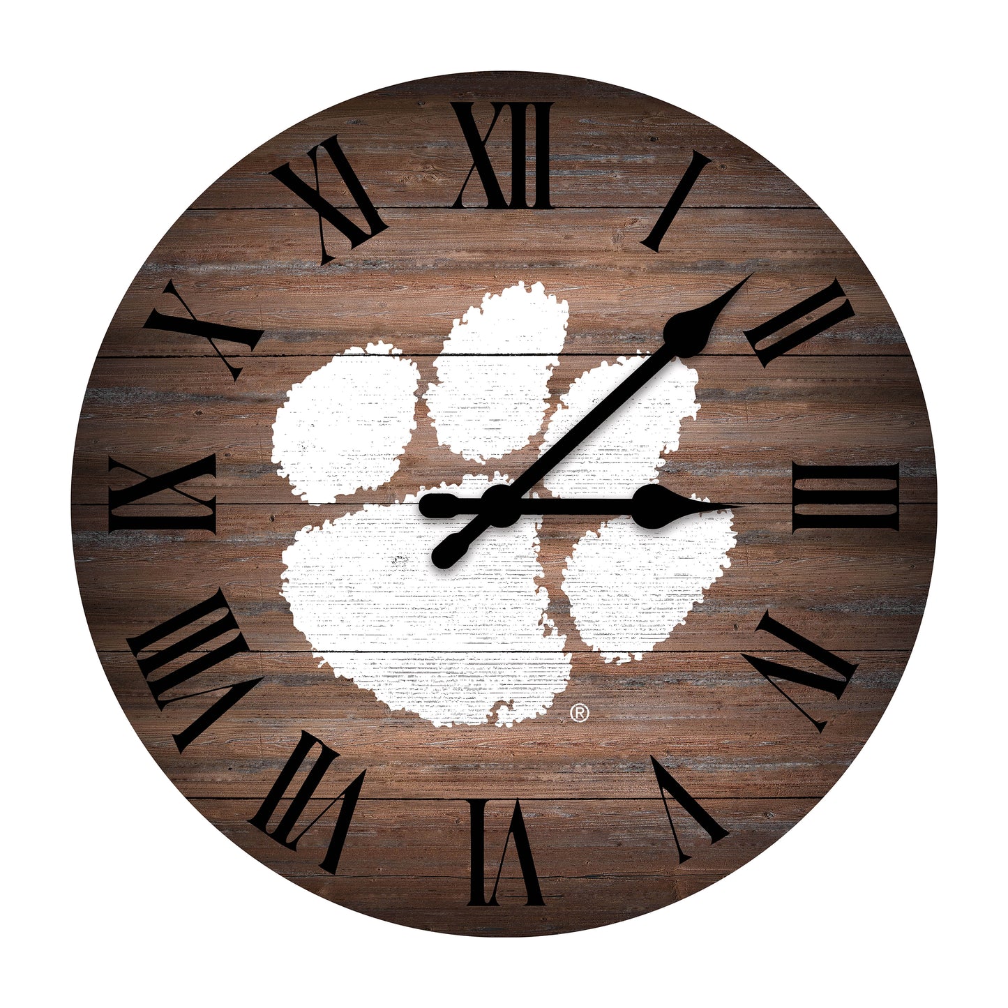 Imperial Clemson Tigers Rustic 16'' Clock