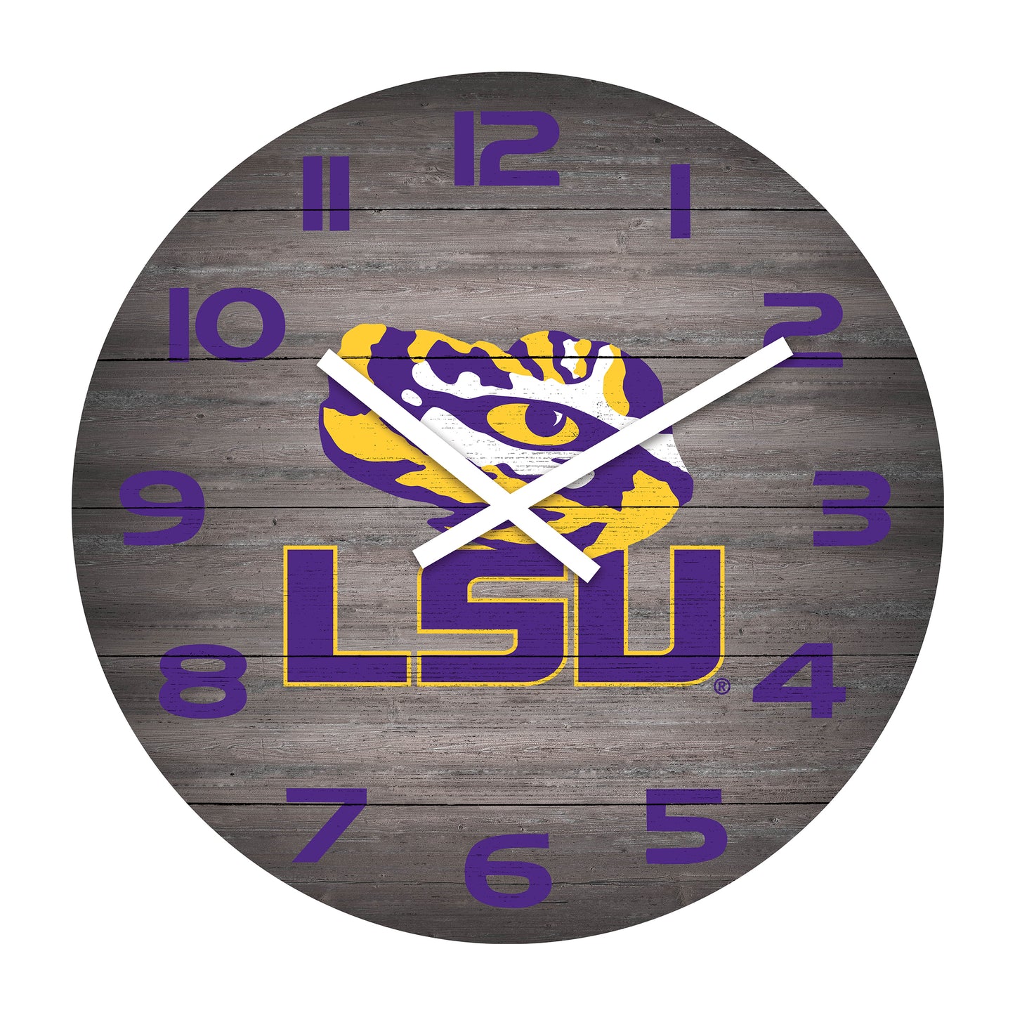 Imperial LSU Tigers Weathered 16" Clock