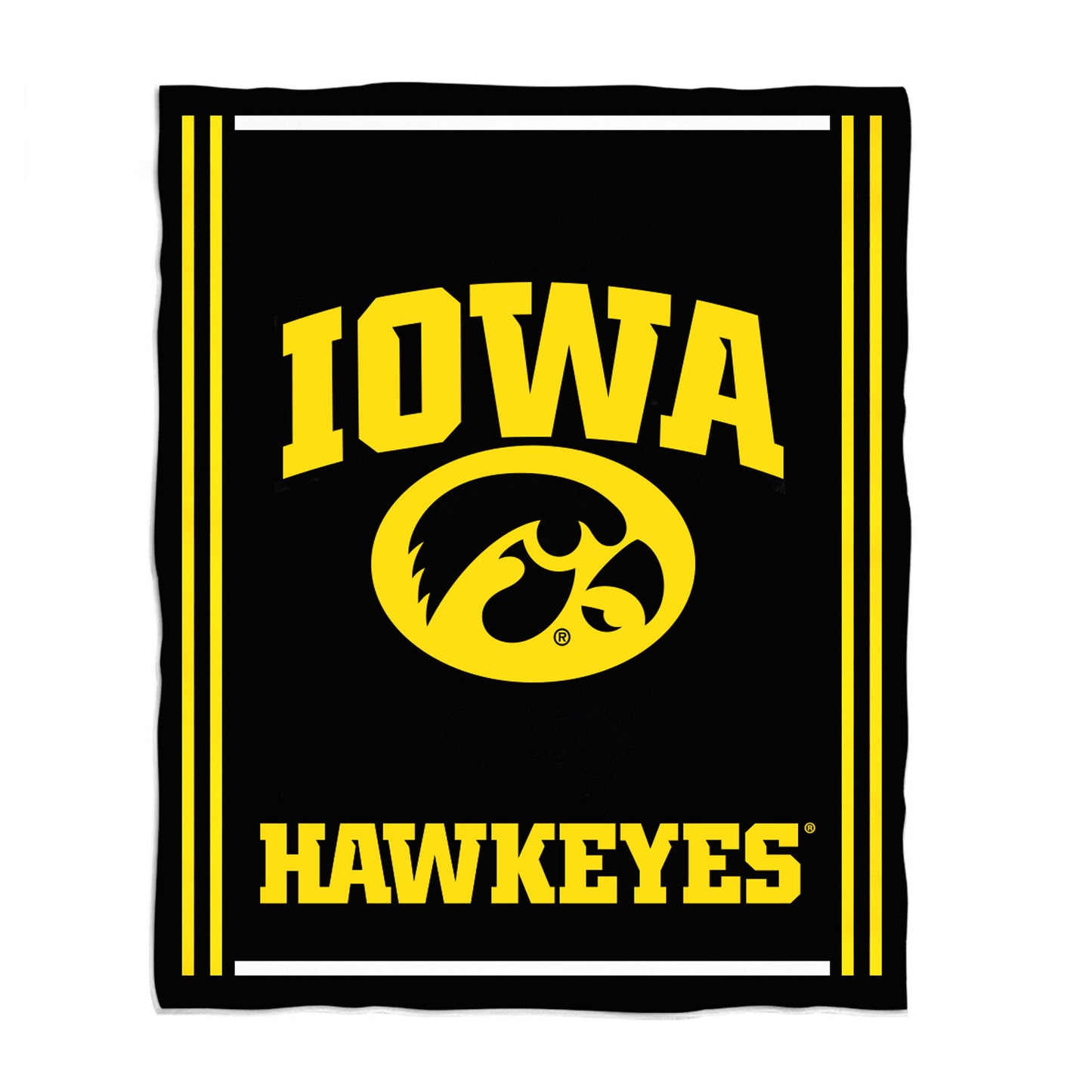 Vive La Fete Iowa Hawkeyes 36'' x 48'' Big Mascot Blanket