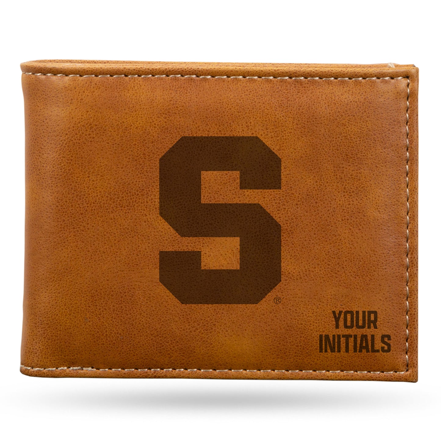 Brown Syracuse Orange Personalized Billfold Wallet