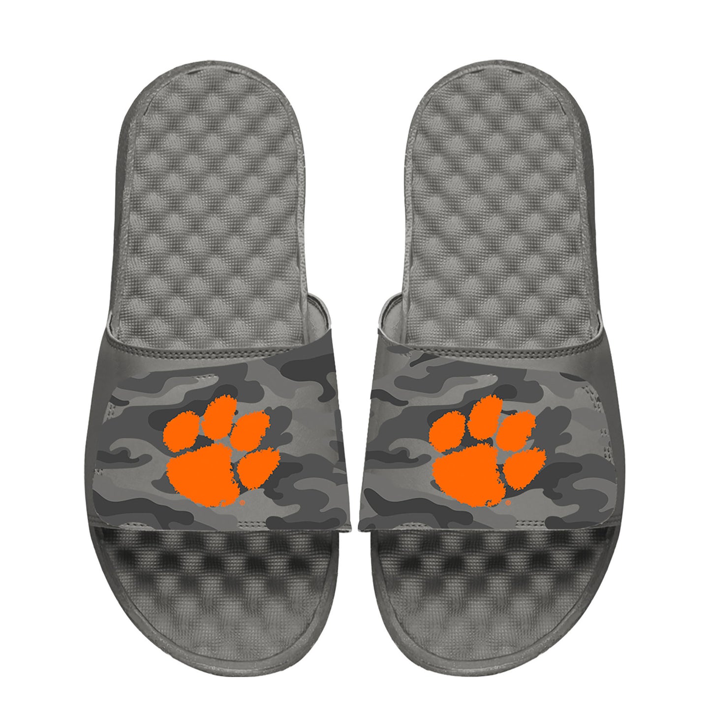 Men's ISlide Gray Clemson Tigers Camo Slide Sandals
