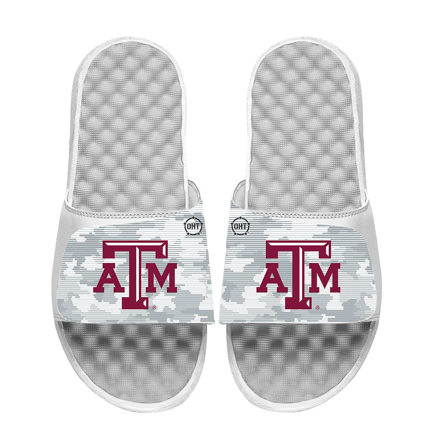 Men's ISlide White Texas A&M Aggies Camo Slide Sandals
