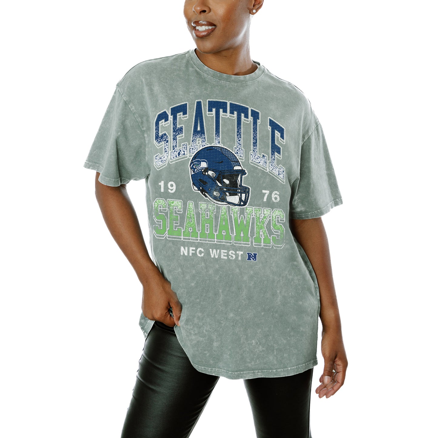 Women's Gameday Couture Gray Seattle Seahawks Nothing But The Best T-Shirt
