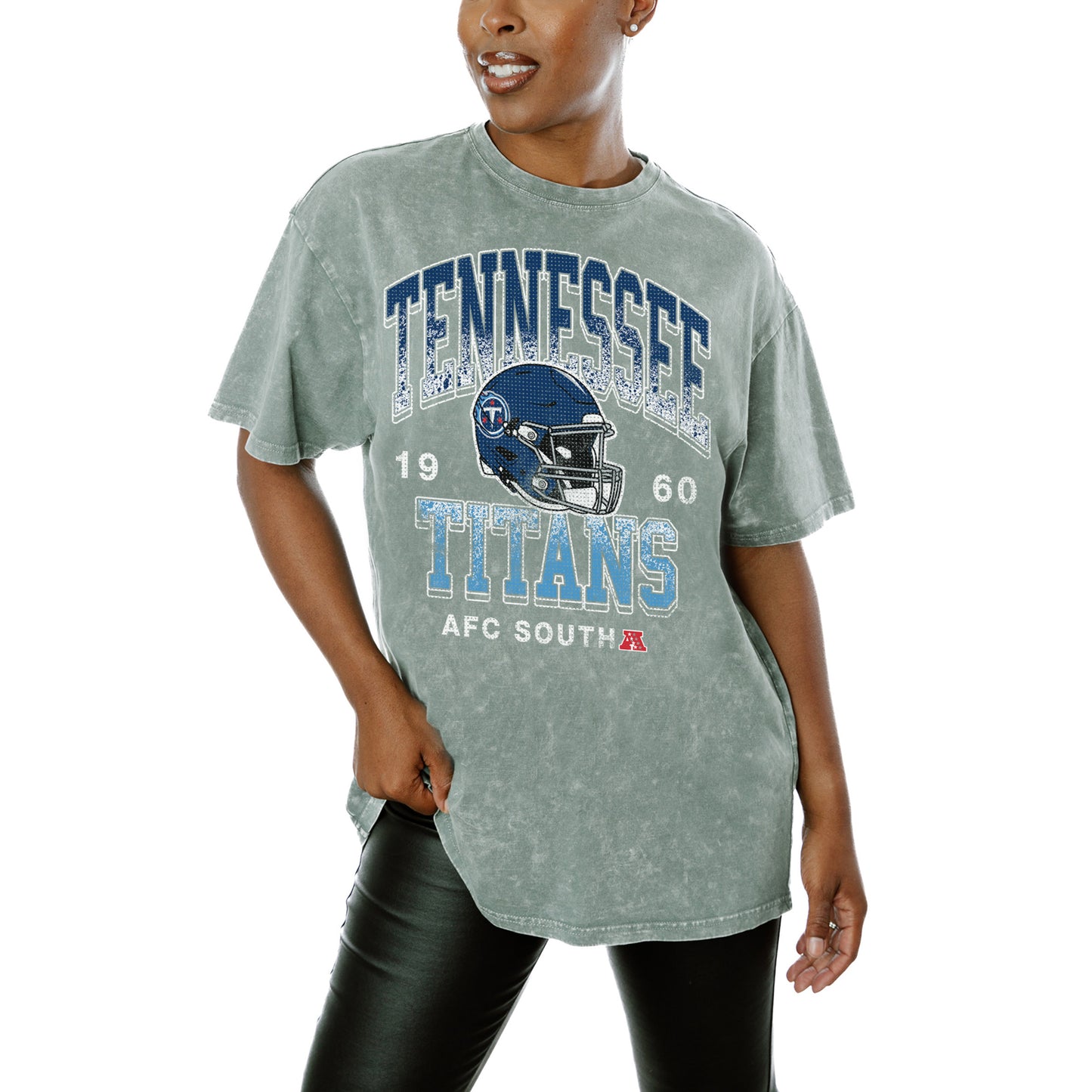 Women's Gameday Couture Gray Tennessee Titans Nothing But The Best T-Shirt