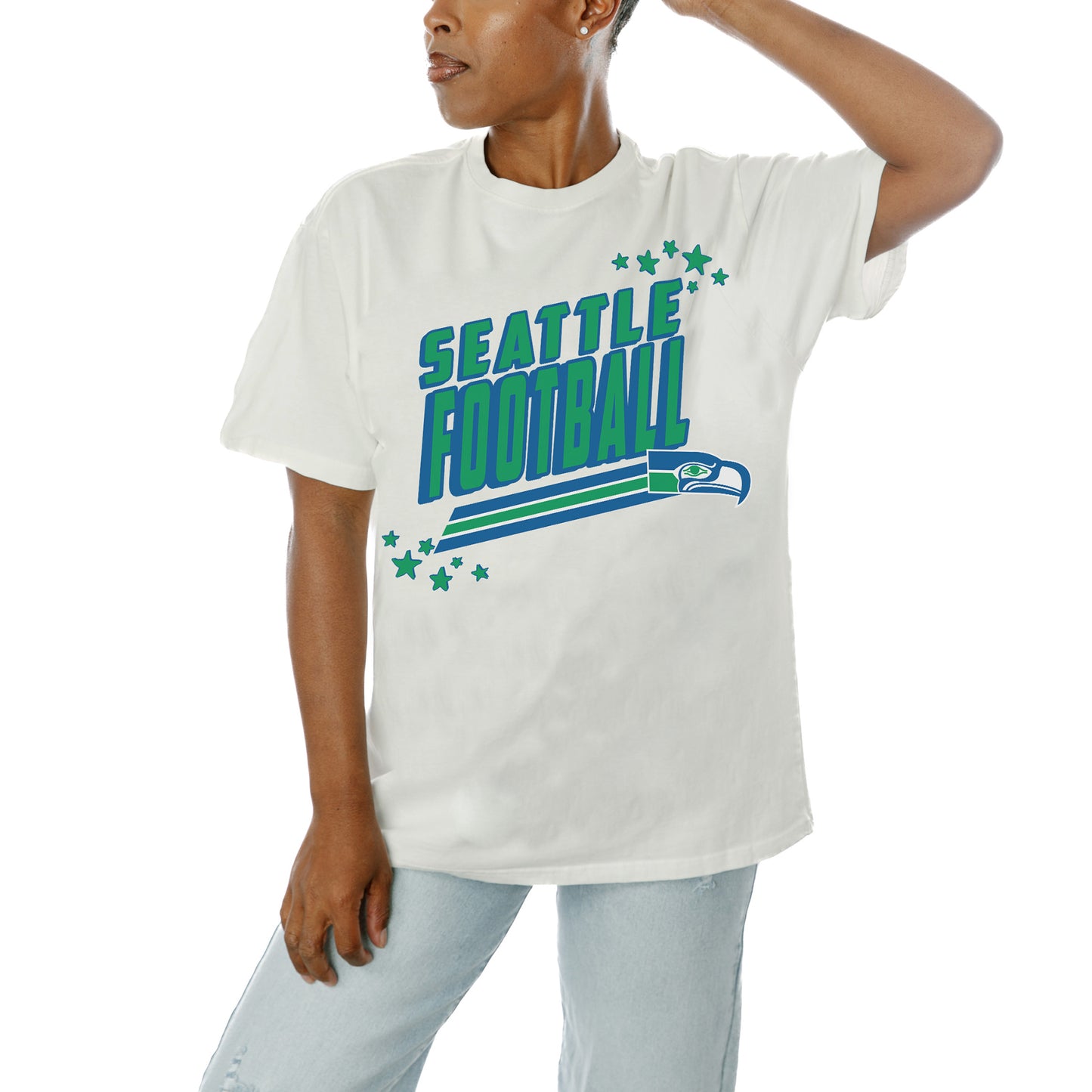 Women's Gameday Couture White Seattle Seahawks Good Call T-Shirt