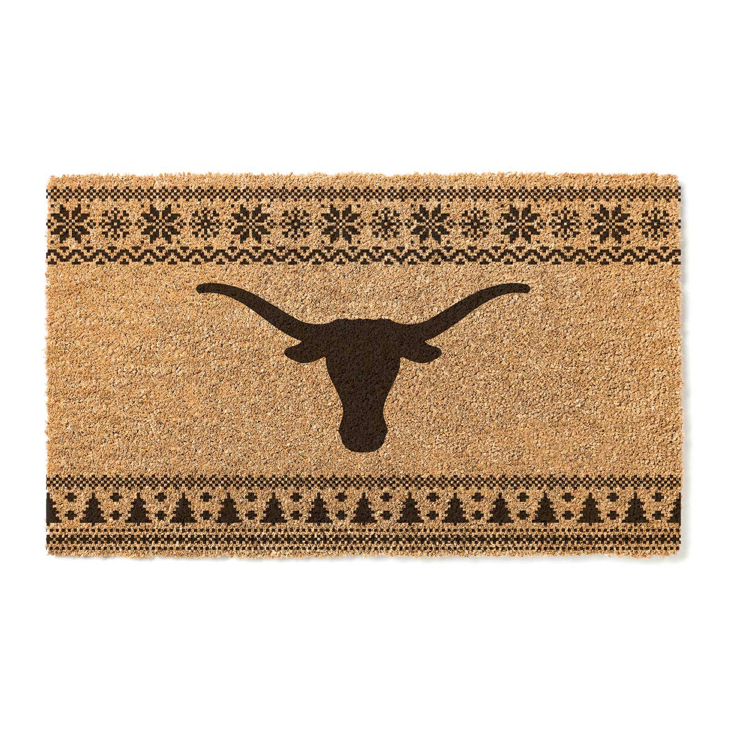 Texas Longhorns 18" x 30" Holiday Coir Doormat