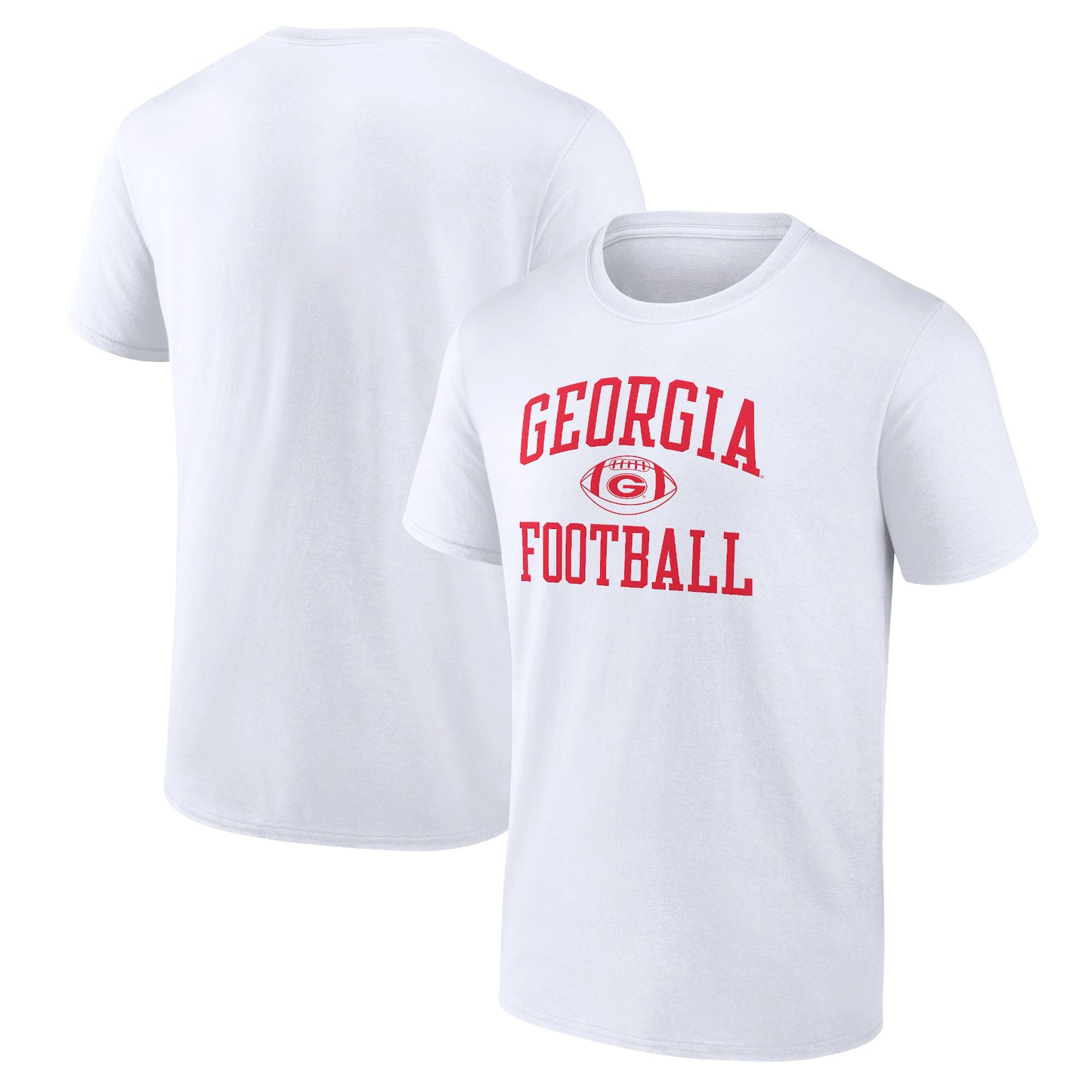 Men's Fanatics White Georgia Bulldogs First Sprint T-Shirt
