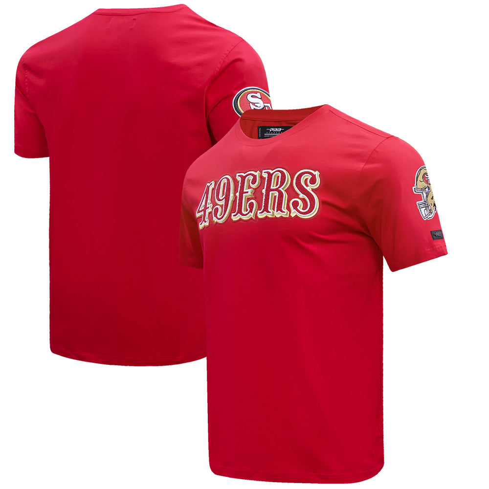 Men's Pro Standard Scarlet San Francisco 49ers Classic Chenille T-Shirt