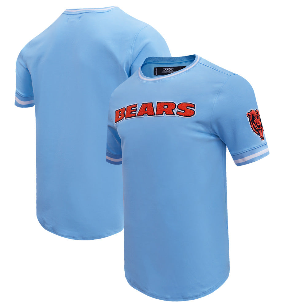 Men's Pro Standard Blue Chicago Bears Classic Chenille Double Knit T-Shirt
