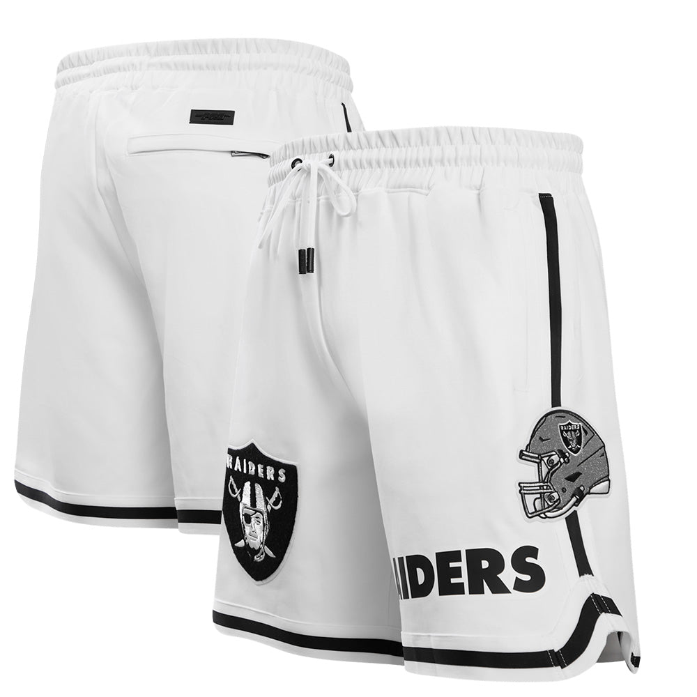 Men's Pro Standard White Las Vegas Raiders Classic Chenille Double Knit Shorts