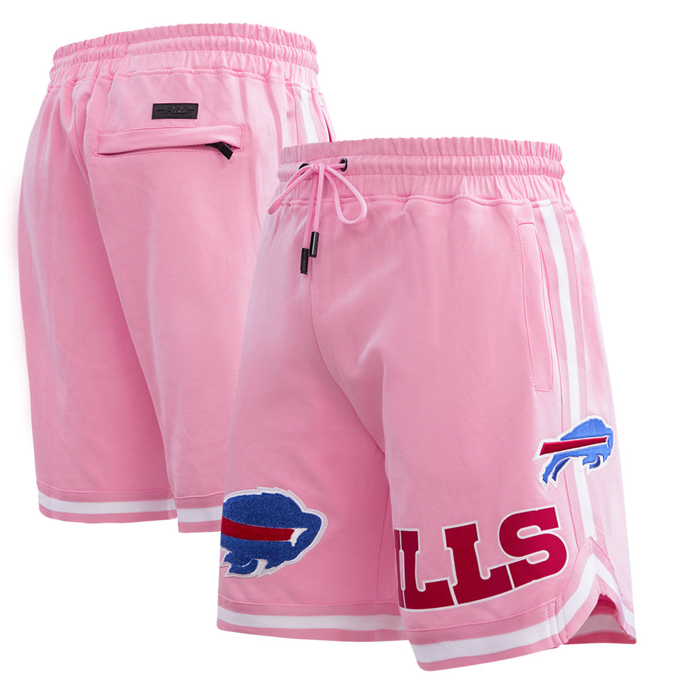 Men's Pro Standard Pink Buffalo Bills Classic Chenille Double Knit Shorts