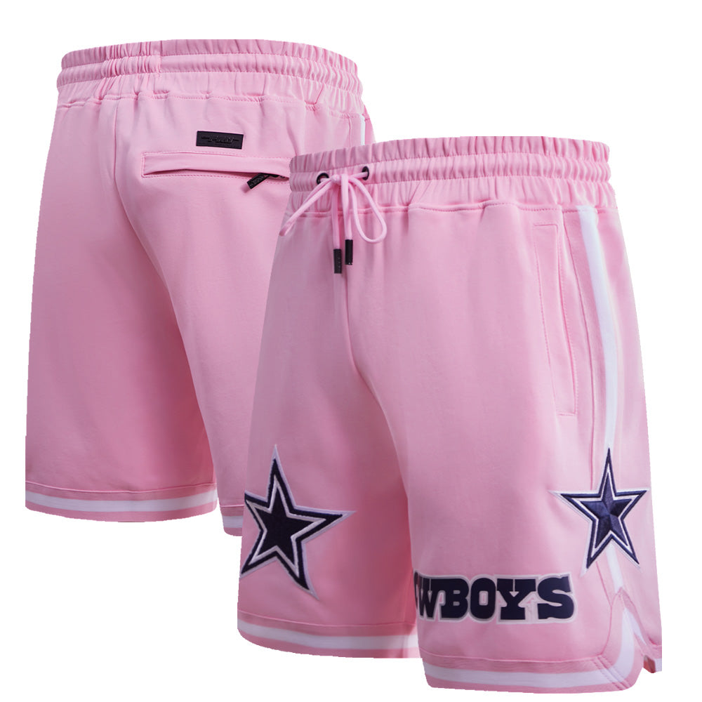 Men's Pro Standard Pink Dallas Cowboys Classic Chenille Double Knit Shorts