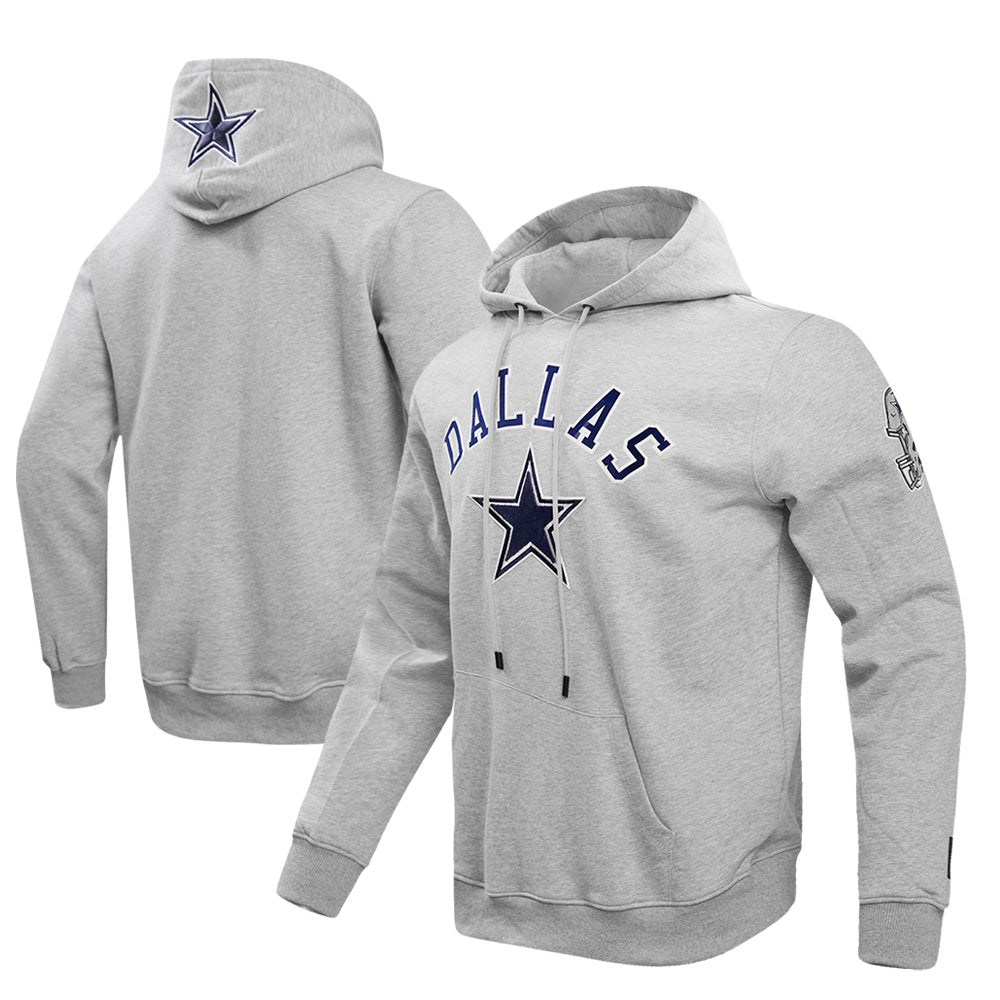 Men's Pro Standard Heather Gray Dallas Cowboys Classic Fleece Pullover Hoodie