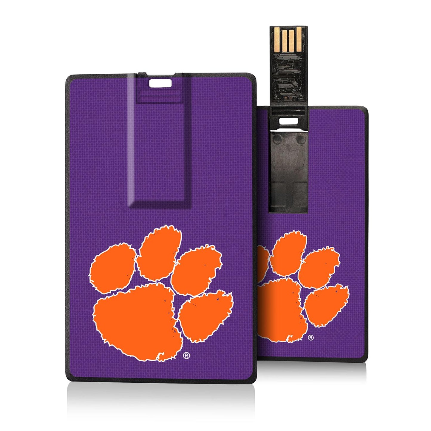 Keyscaper Clemson Tigers Stripe Credit Card USB Drive