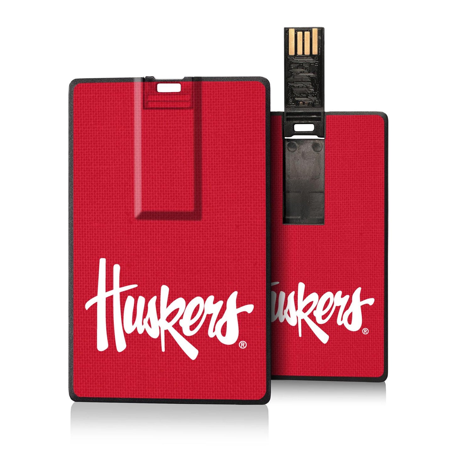Keyscaper Nebraska Huskers Stripe Credit Card USB Drive