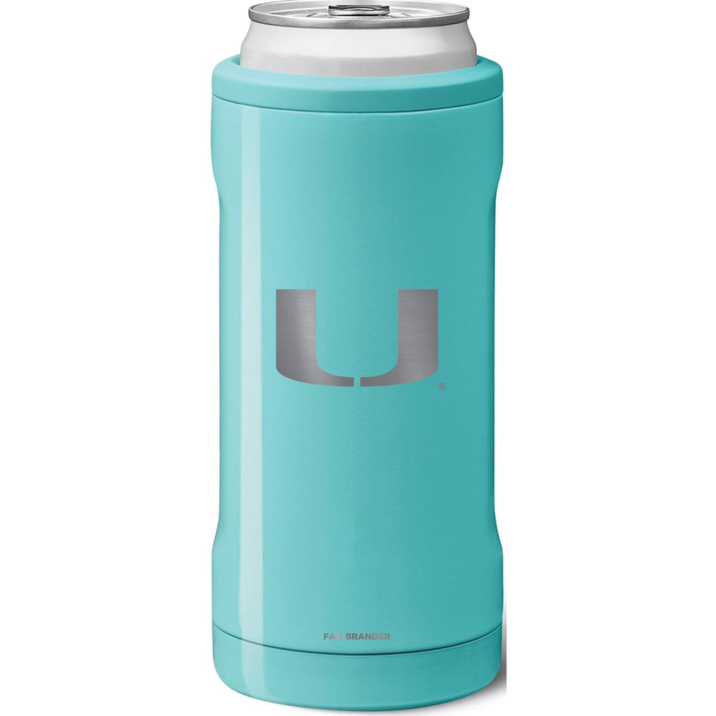 BruMate Miami Hurricanes 12oz. Primary Mark Hopsulator Slim Can Cooler