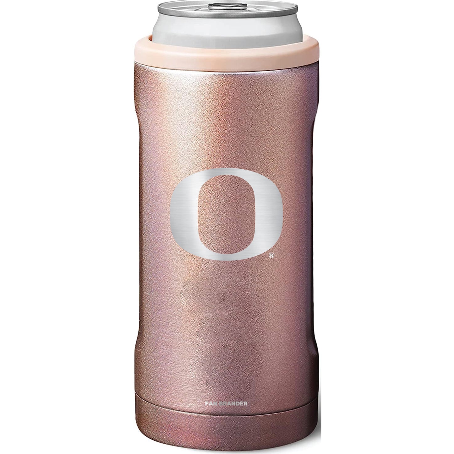 BruMate Oregon Ducks 12oz. Primary Mark Glitter Slim Can Cooler