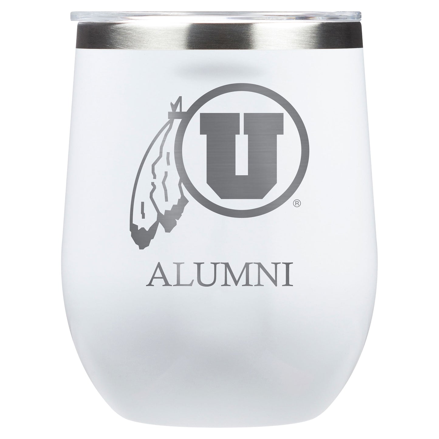 Corkcicle Utah Utes 12oz. Primary Mark Alumni Stemless Wine Tumbler