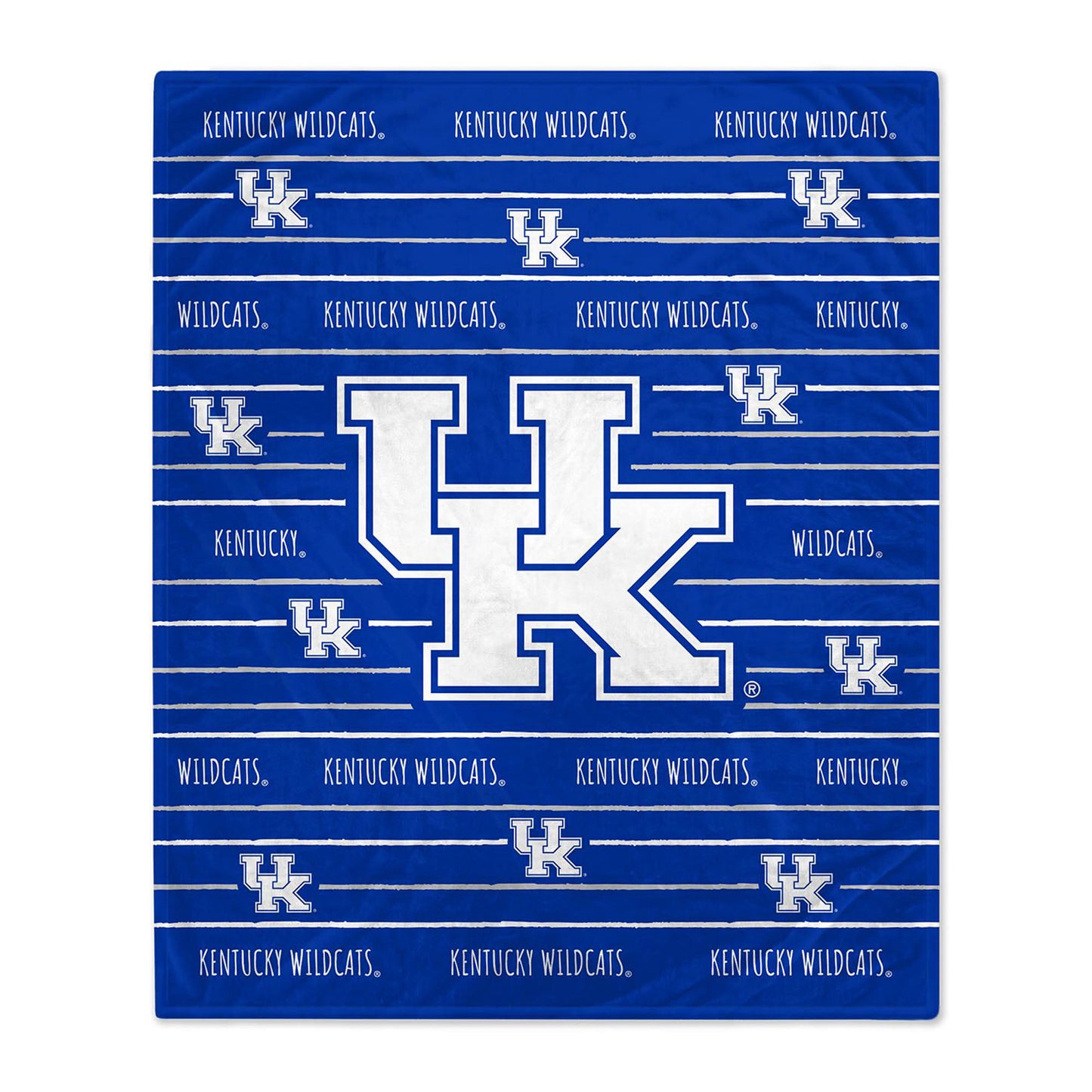 Kentucky Wildcats 50'' x 60'' Logo Stripe Flannel Fleece Blanket