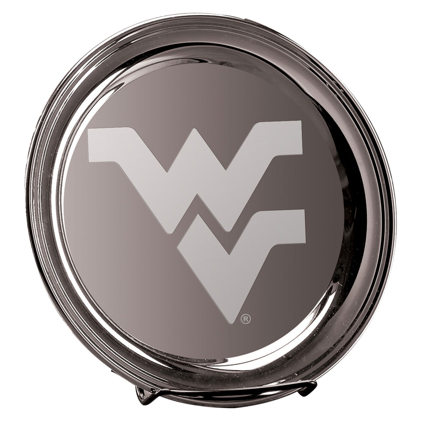 West Virginia Mountaineers 10" Silver Plated Commemorative Tray