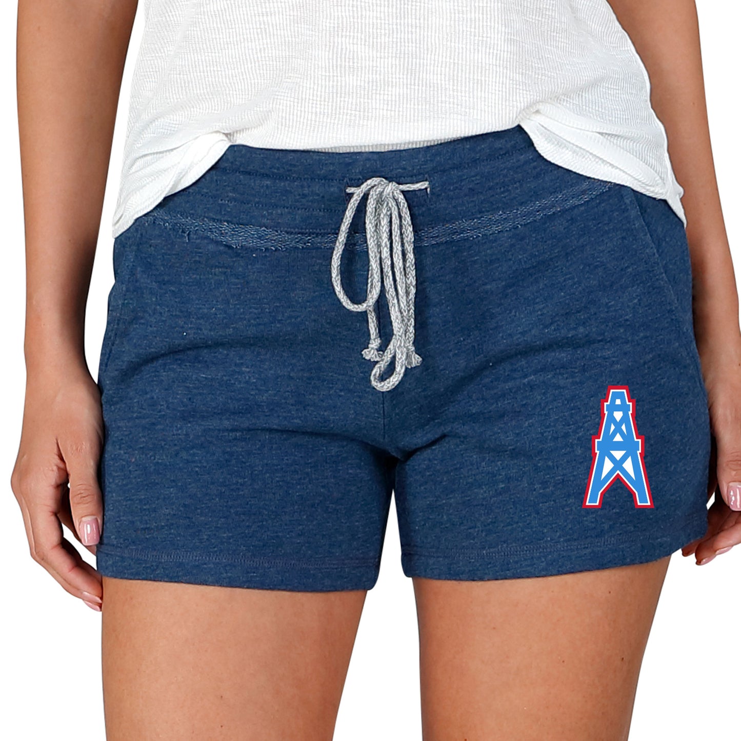 Women's Concepts Sport Navy Tennessee Titans Mainstream Terry Lounge Shorts