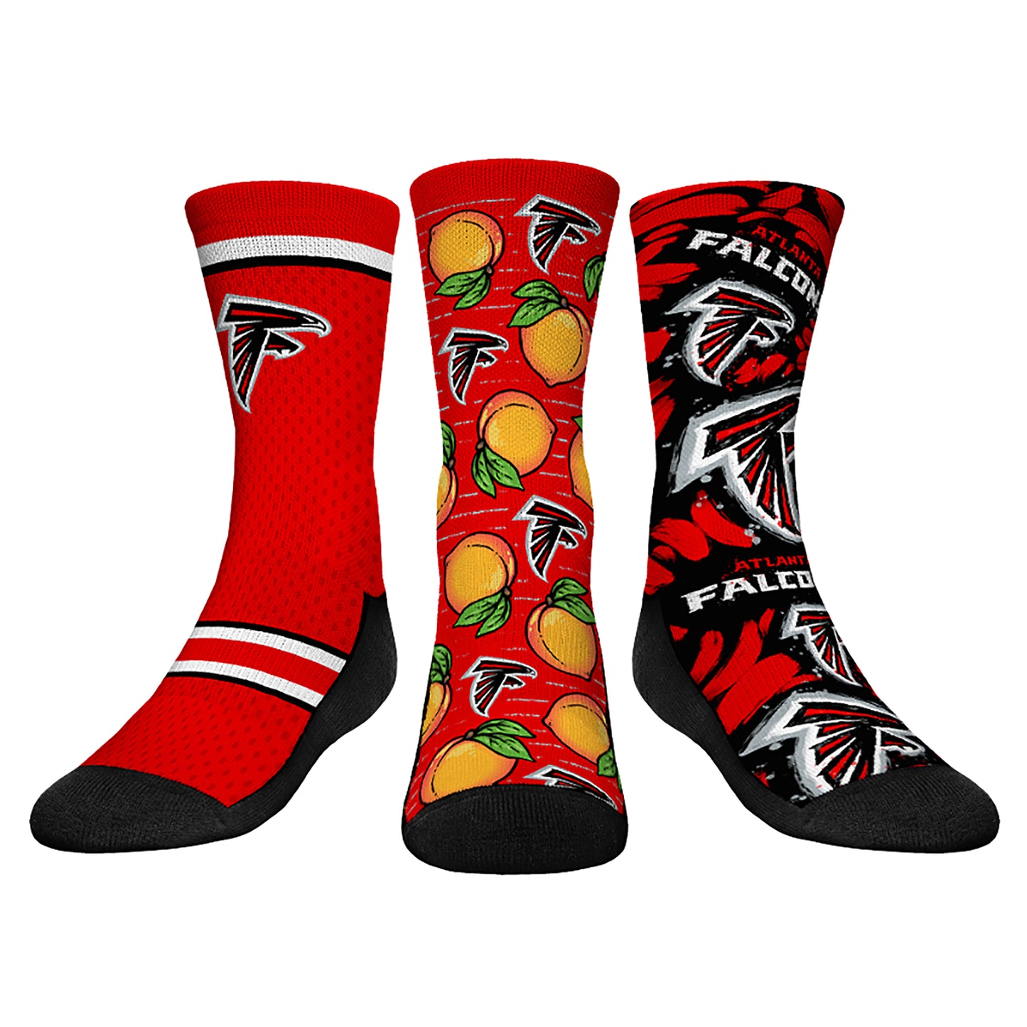 Youth Rock Em Socks Atlanta Falcons Fan Favorite Three-Pack Crew Sock Set