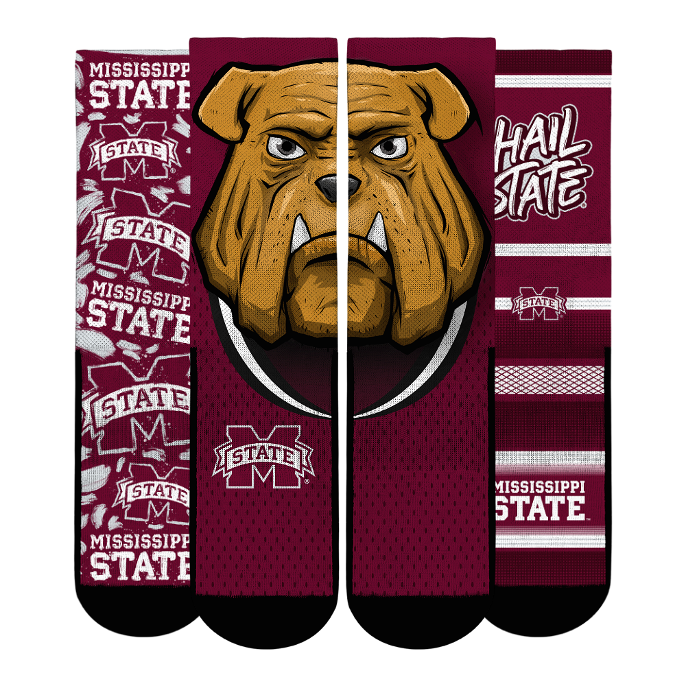 Youth Rock Em Socks Mississippi State Bulldogs Fan Favorite Three-Pack Crew Sock Set