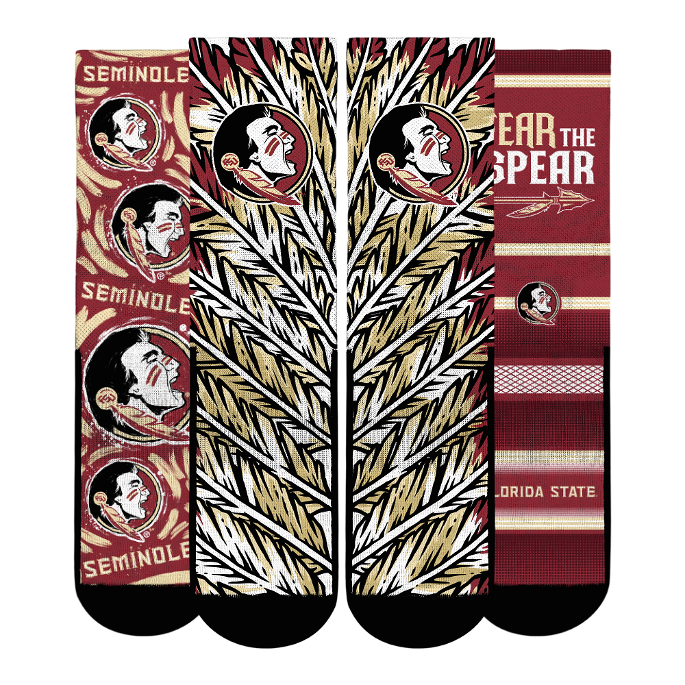 Youth Rock Em Socks Florida State Seminoles Fan Favorite Three-Pack Crew Sock Set