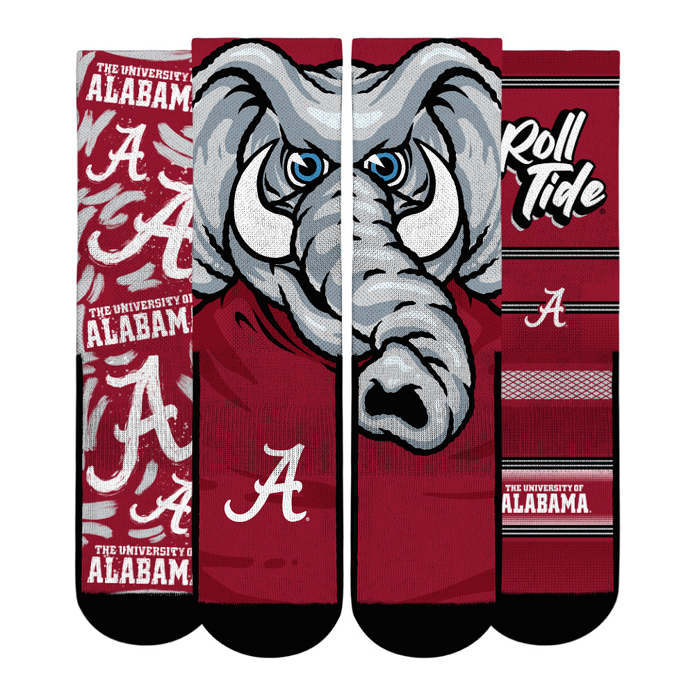 Youth Rock Em Socks Alabama Crimson Tide Fan Favorite Three-Pack Crew Sock Set
