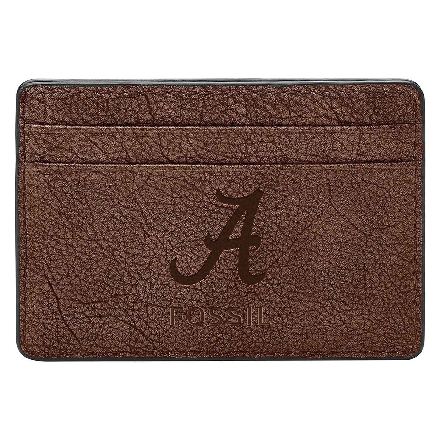 Men's Fossil Brown Alabama Crimson Tide Steven Card Case