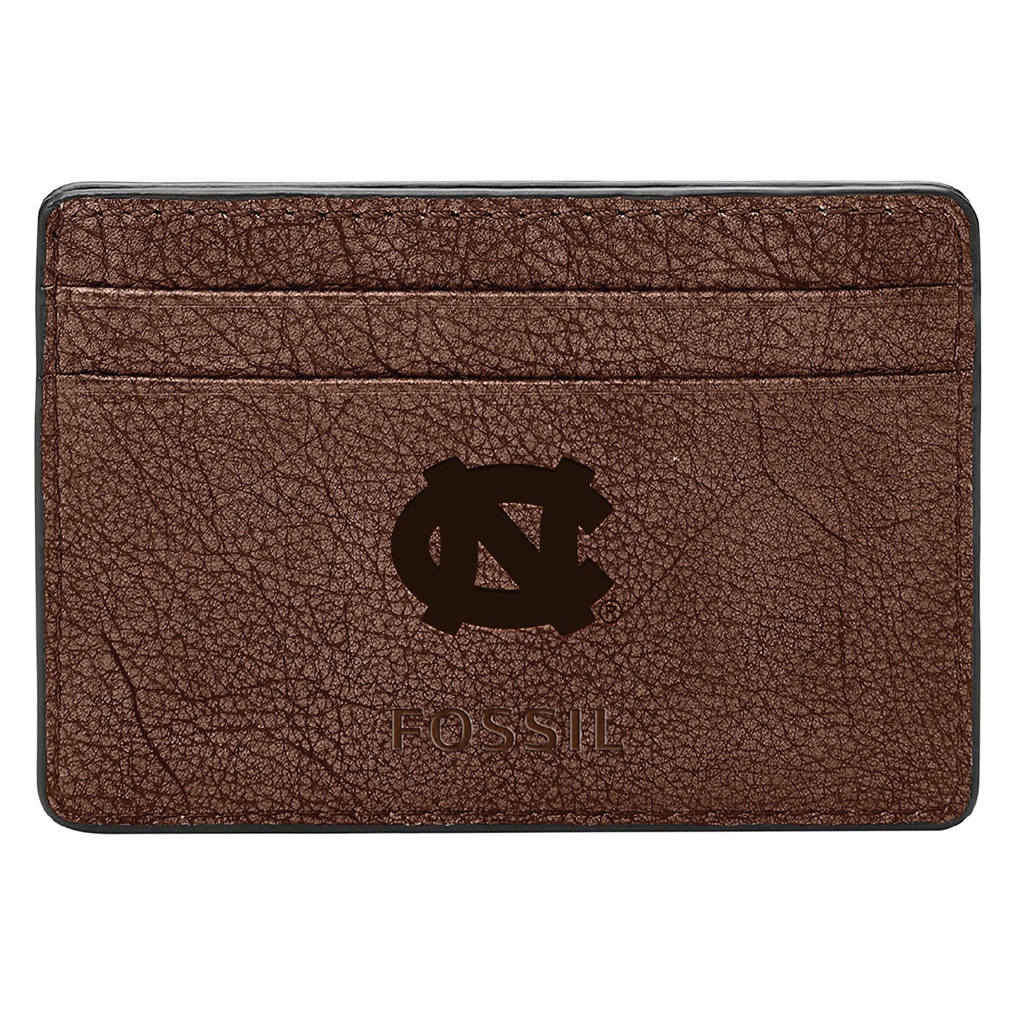 Men's Fossil Brown North Carolina Tar Heels Steven Card Case