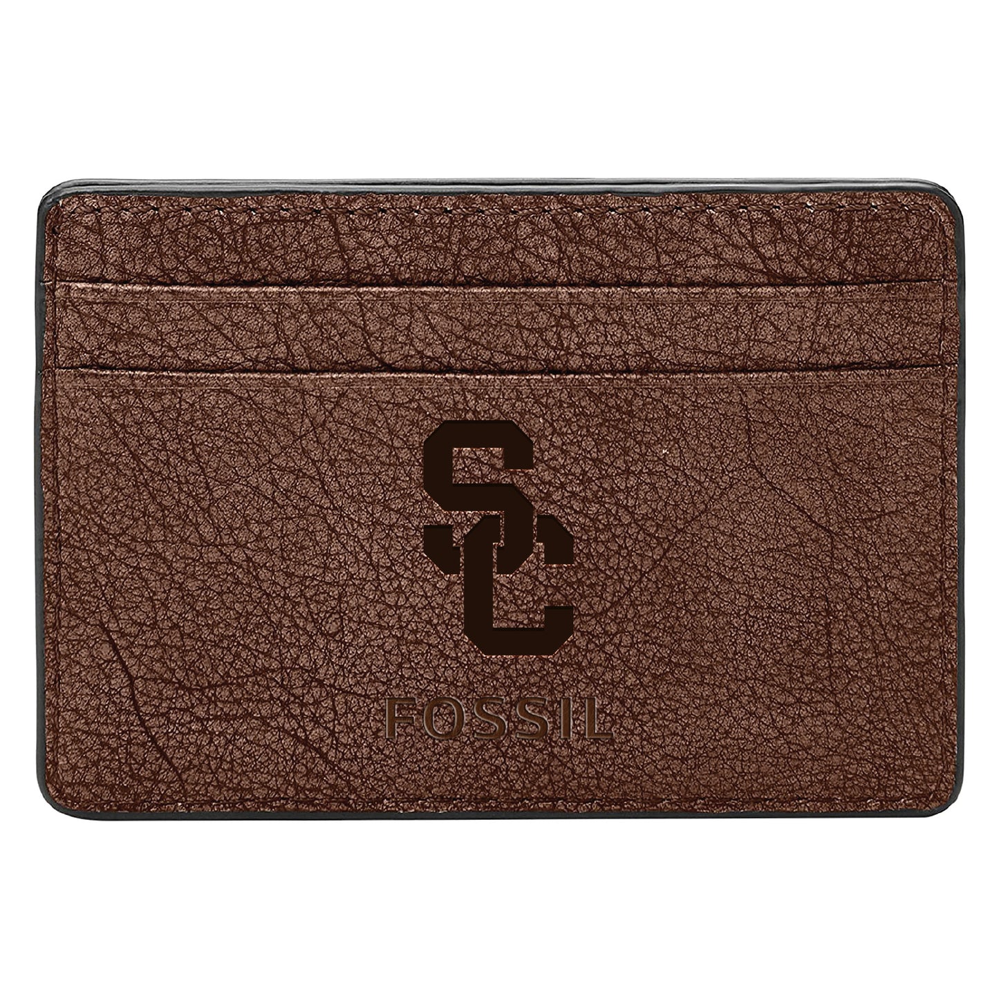 Men's Fossil Brown USC Trojans Steven Card Case