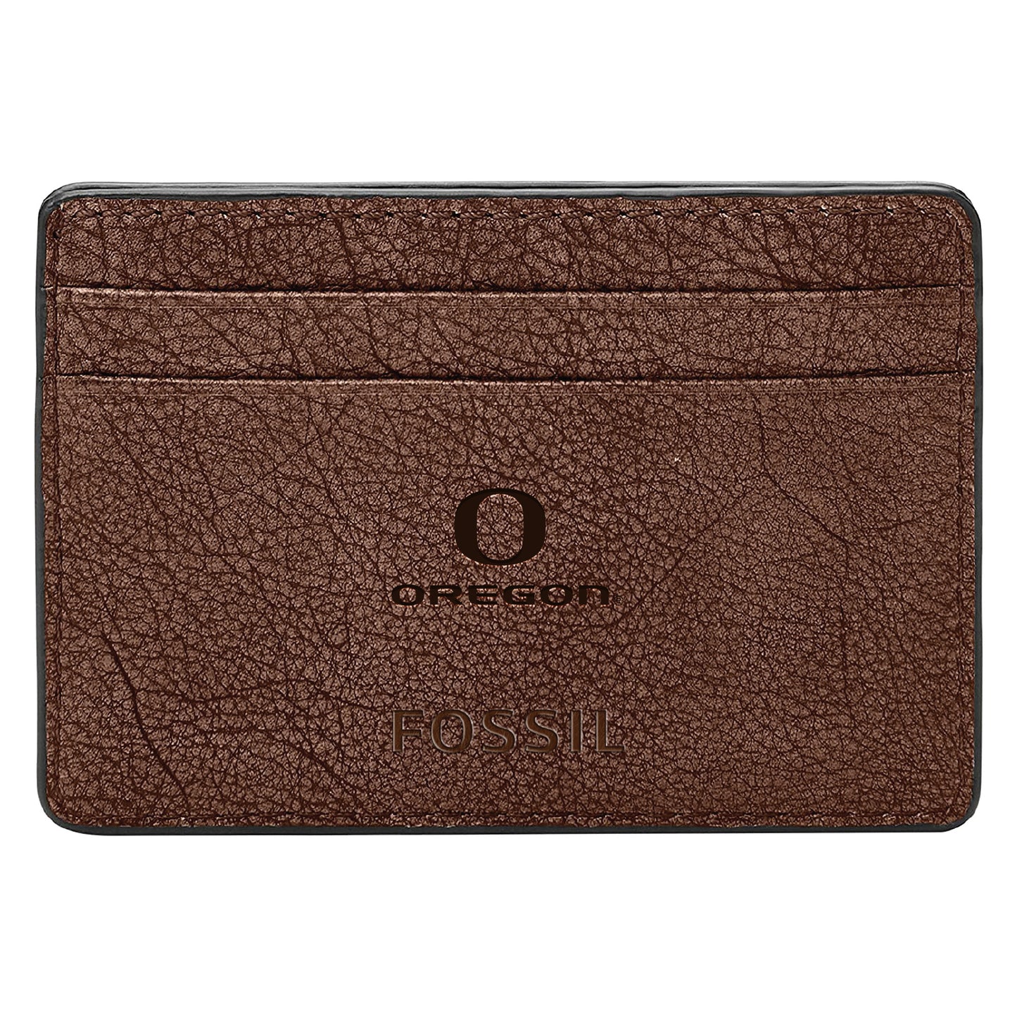 Men's Fossil Brown Oregon Ducks Steven Card Case
