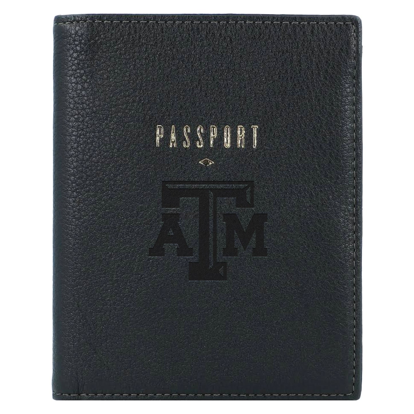 Fossil Black Texas A&M Aggies Travel RFID Passport Case