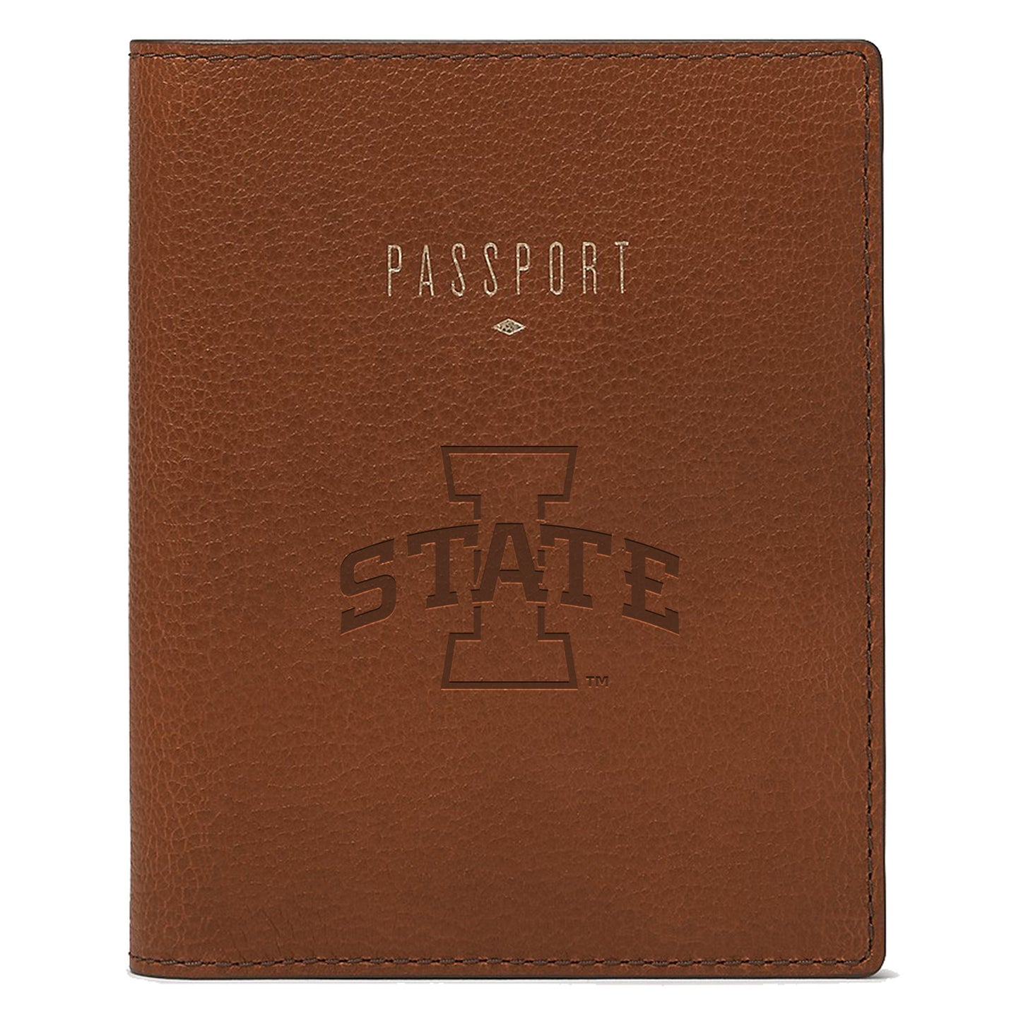 Fossil Brown Iowa State Cyclones Travel RFID Passport Case