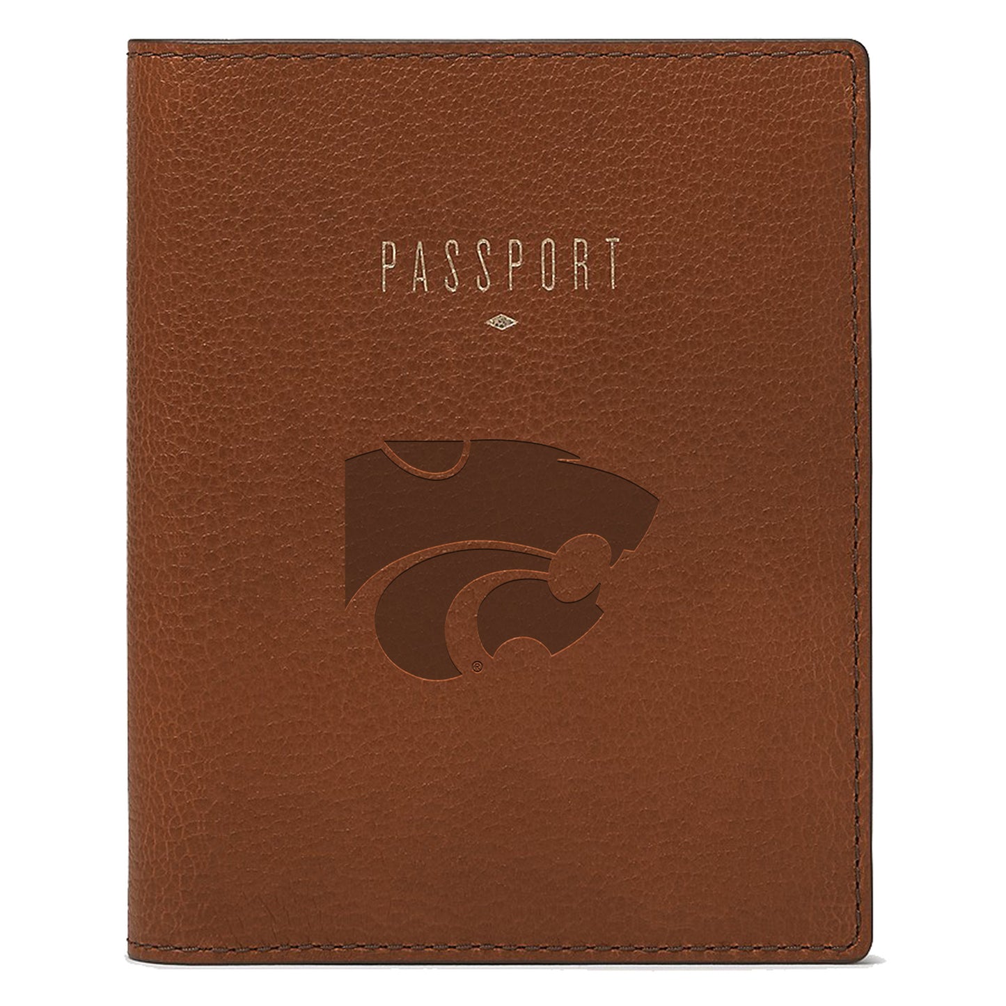 Fossil Brown Kansas State Wildcats Travel RFID Passport Case