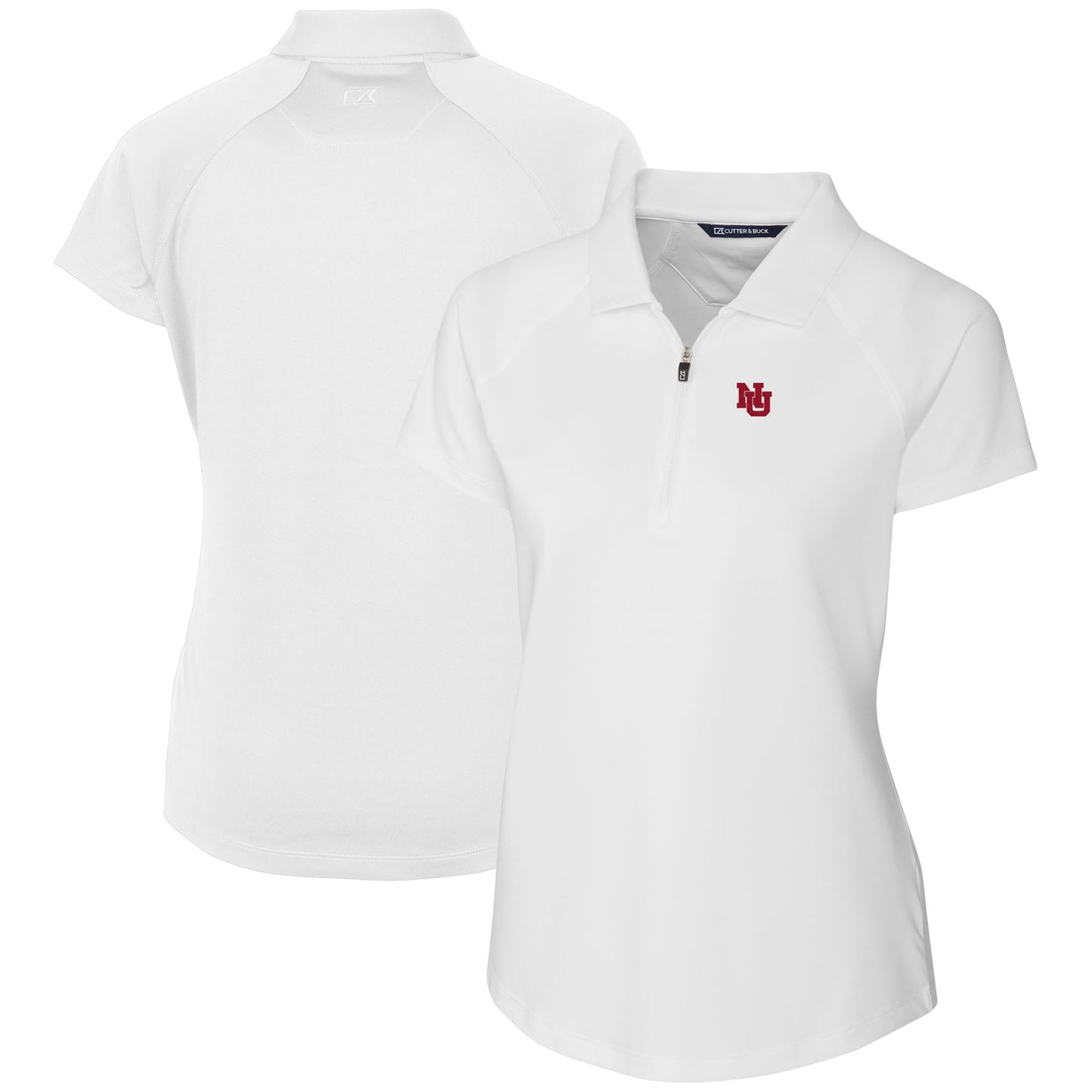 Women's Cutter & Buck White Nebraska Huskers DryTec Forge Stretch Polo