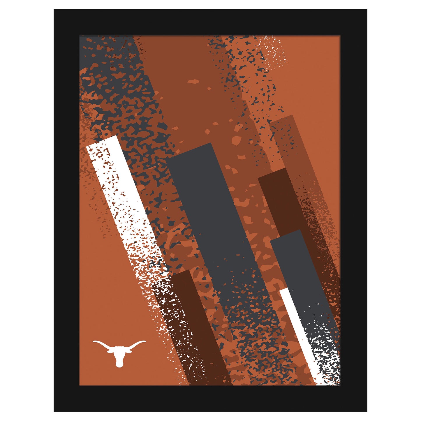 Texas Longhorns 12" x 16" Team Color Framed Art Print