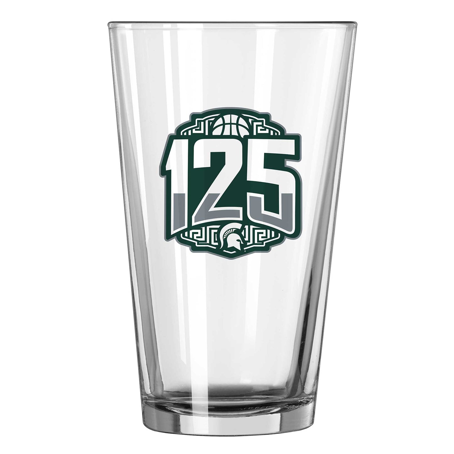 Michigan State Spartans 125th Basketball Anniversary 16oz. Pint Glass