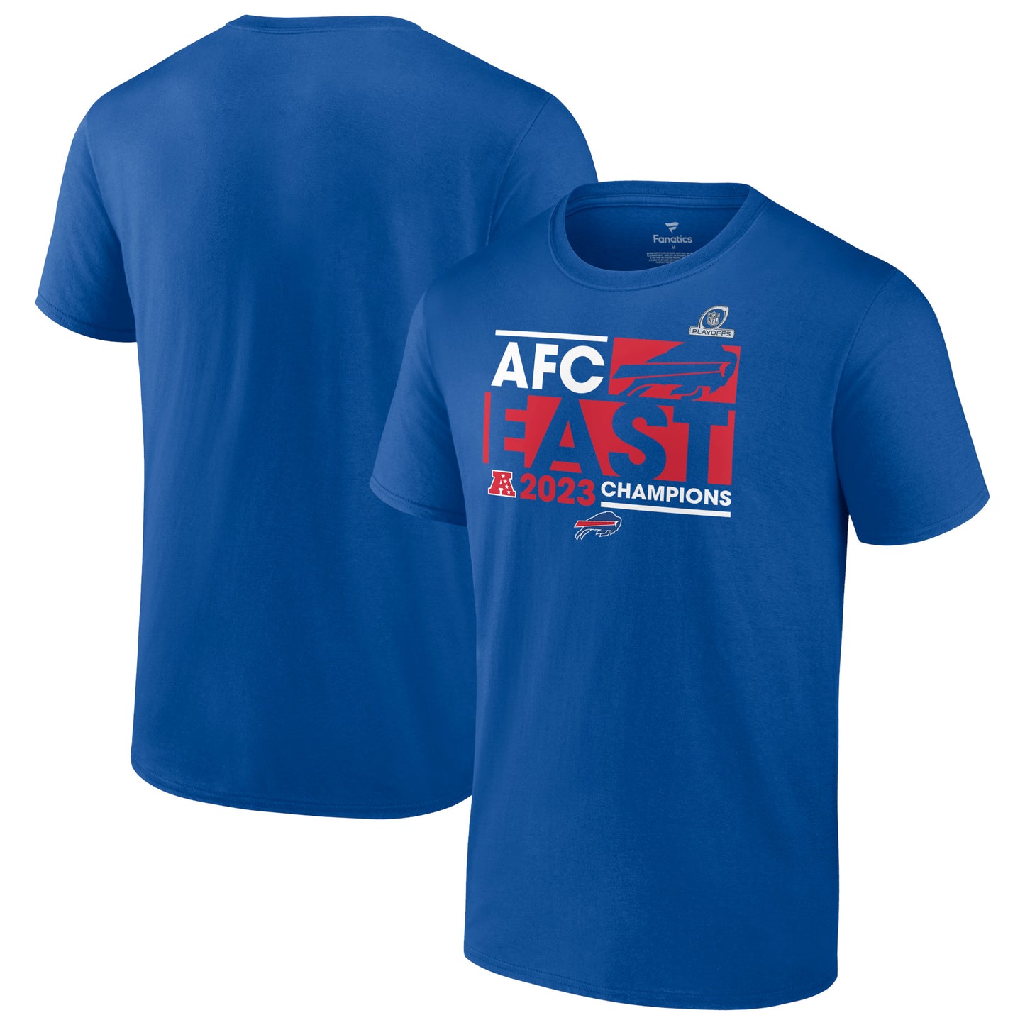 Men's Fanatics Royal Buffalo Bills 2023 AFC East Division Champions Conquer T-Shirt