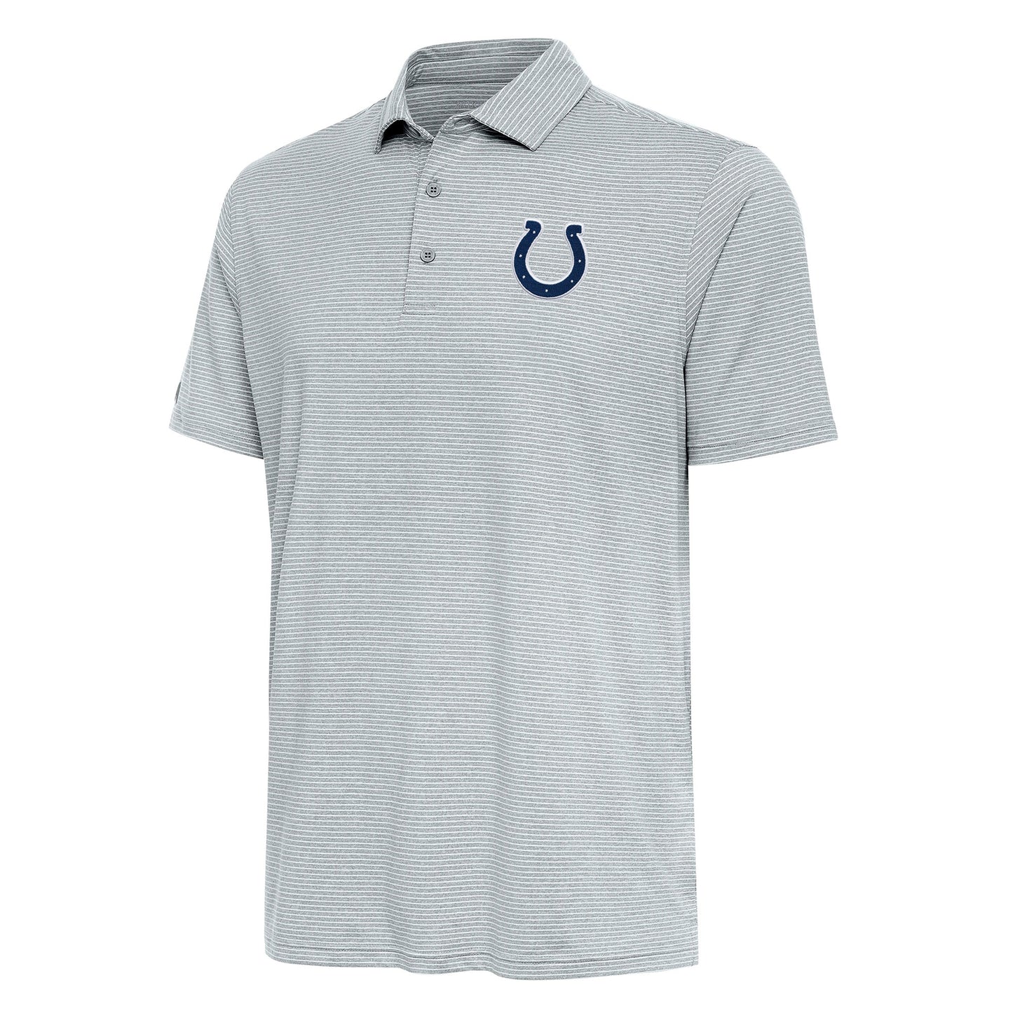 Men's Antigua Heather Gray Indianapolis Colts Scheme Polo