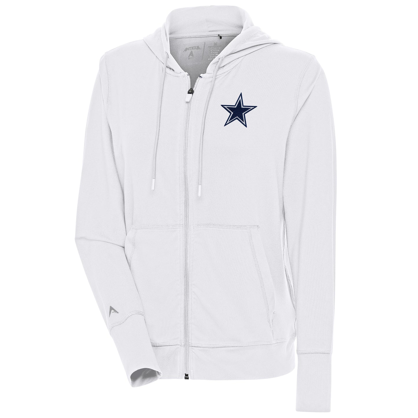 Women's Antigua White Dallas Cowboys Moving Full-Zip Jacket