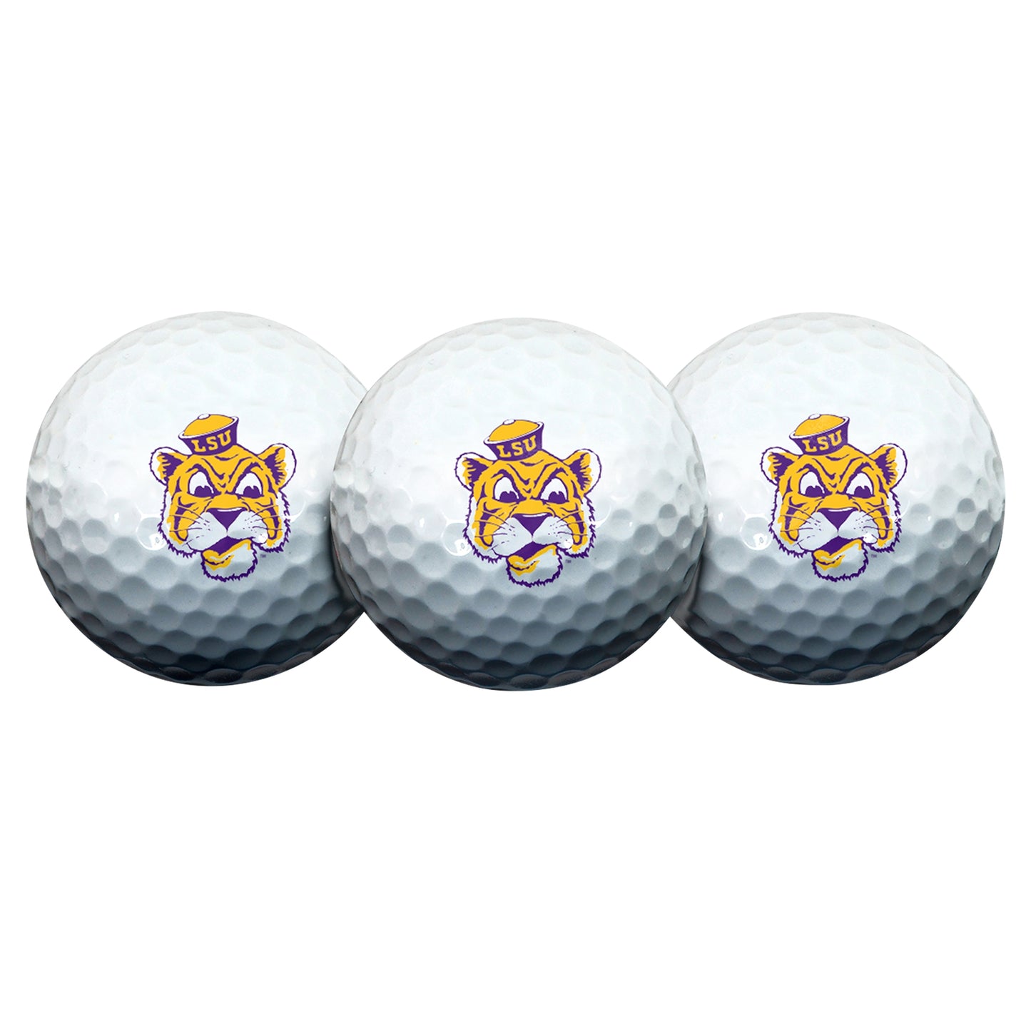 WinCraft LSU Tigers 3-Pack Golf Ball Set