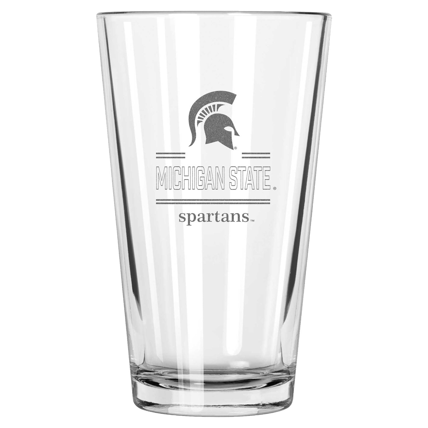 Michigan State Spartans 16oz. Etched Classic Crew Pint Glass