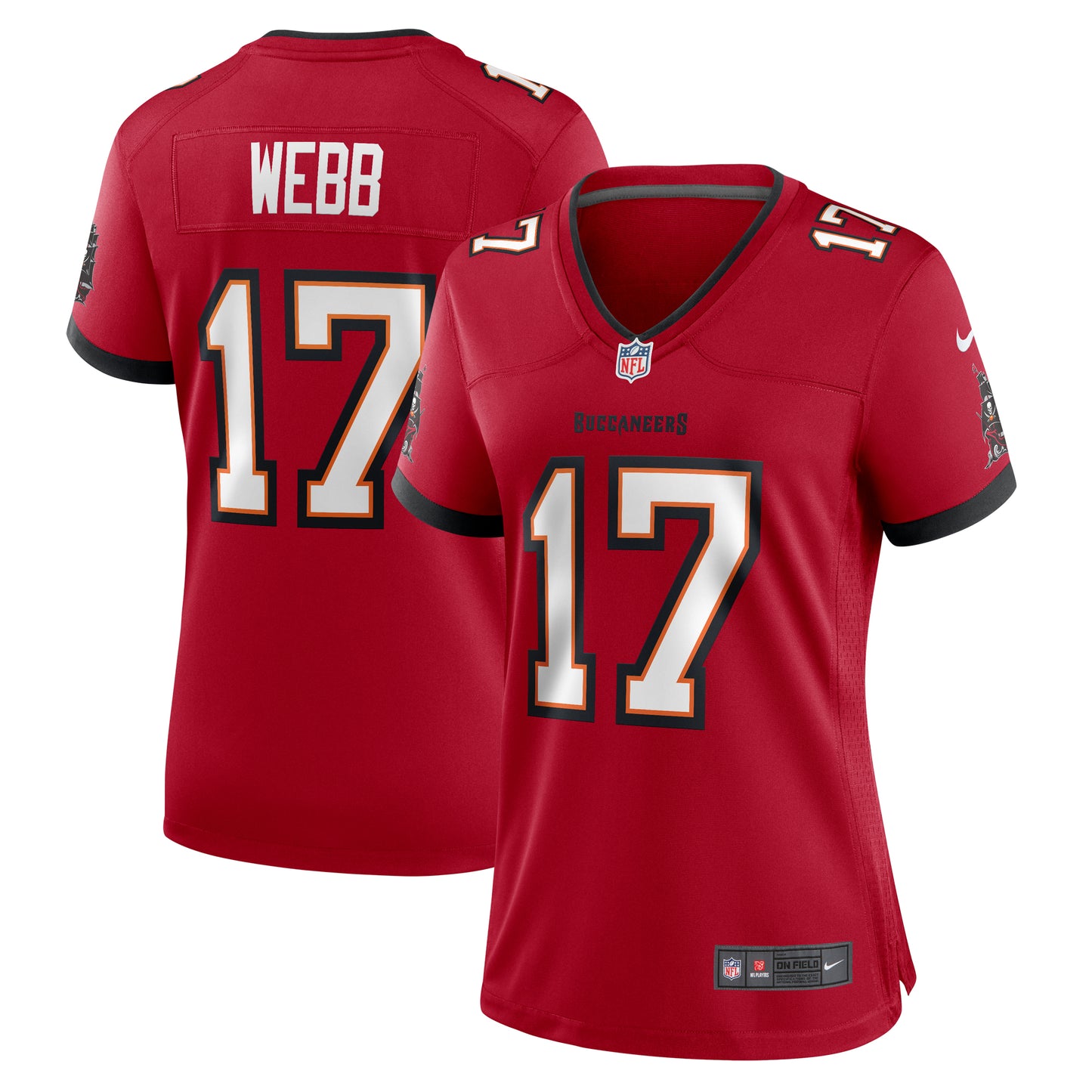 Women's Nike Raleigh Webb Red Tampa Bay Buccaneers Game Jersey