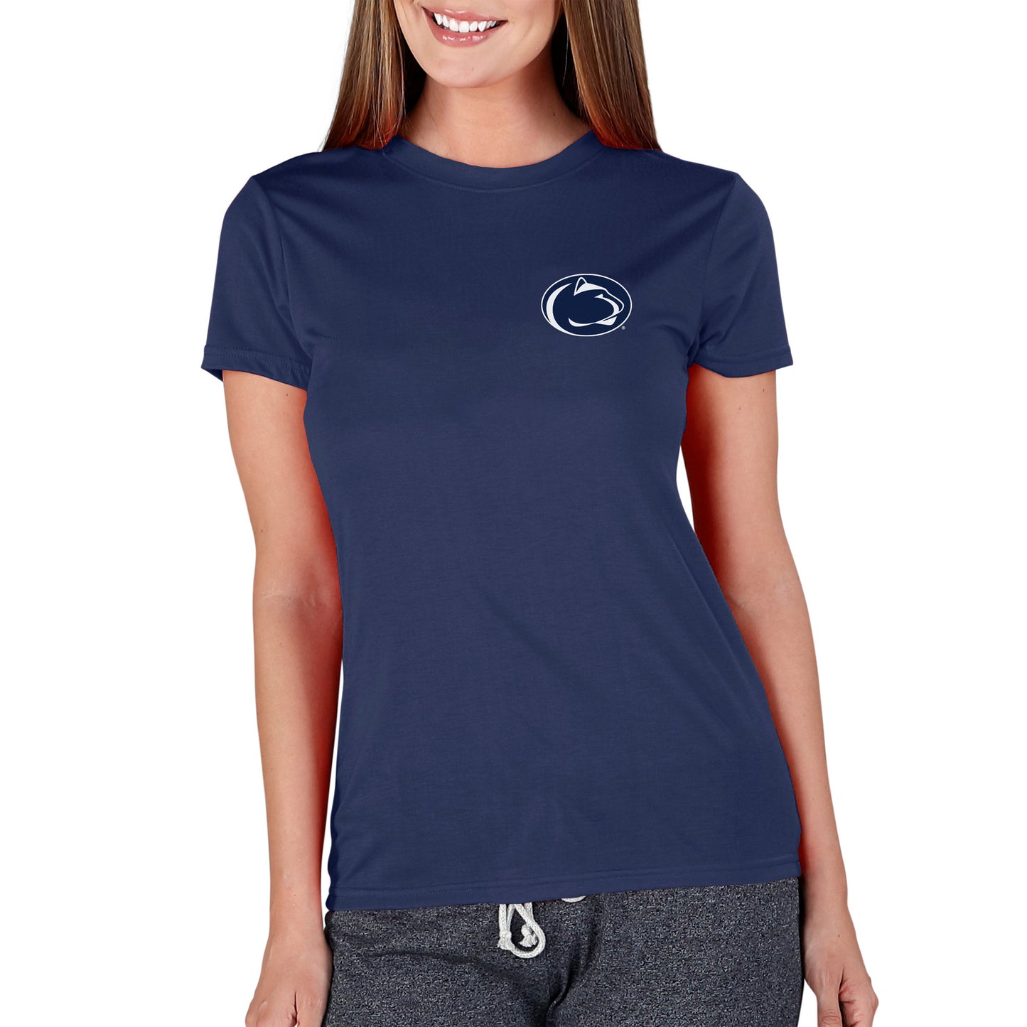 Women's Concepts Sport Navy Penn State Nittany Lions Marathon Knit T-Shirt