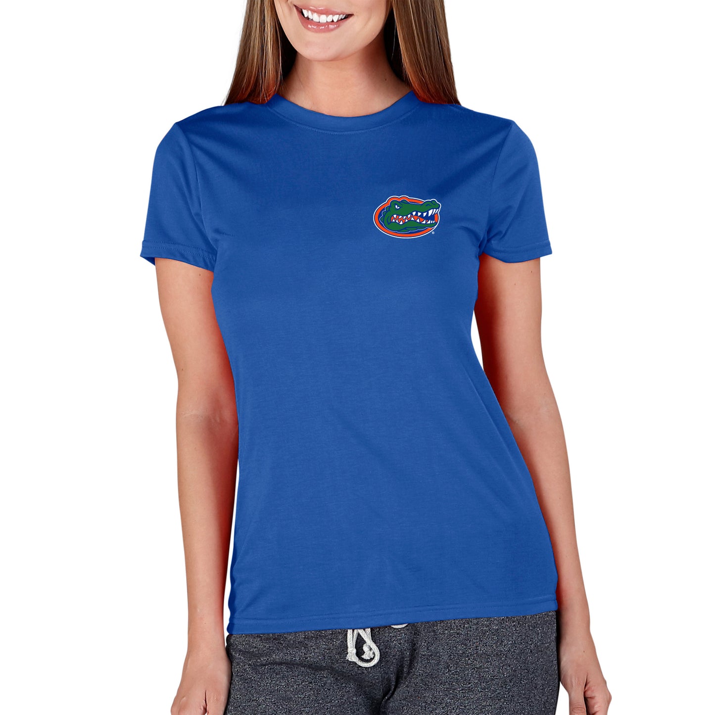 Women's Concepts Sport Royal Florida Gators Marathon Knit T-Shirt