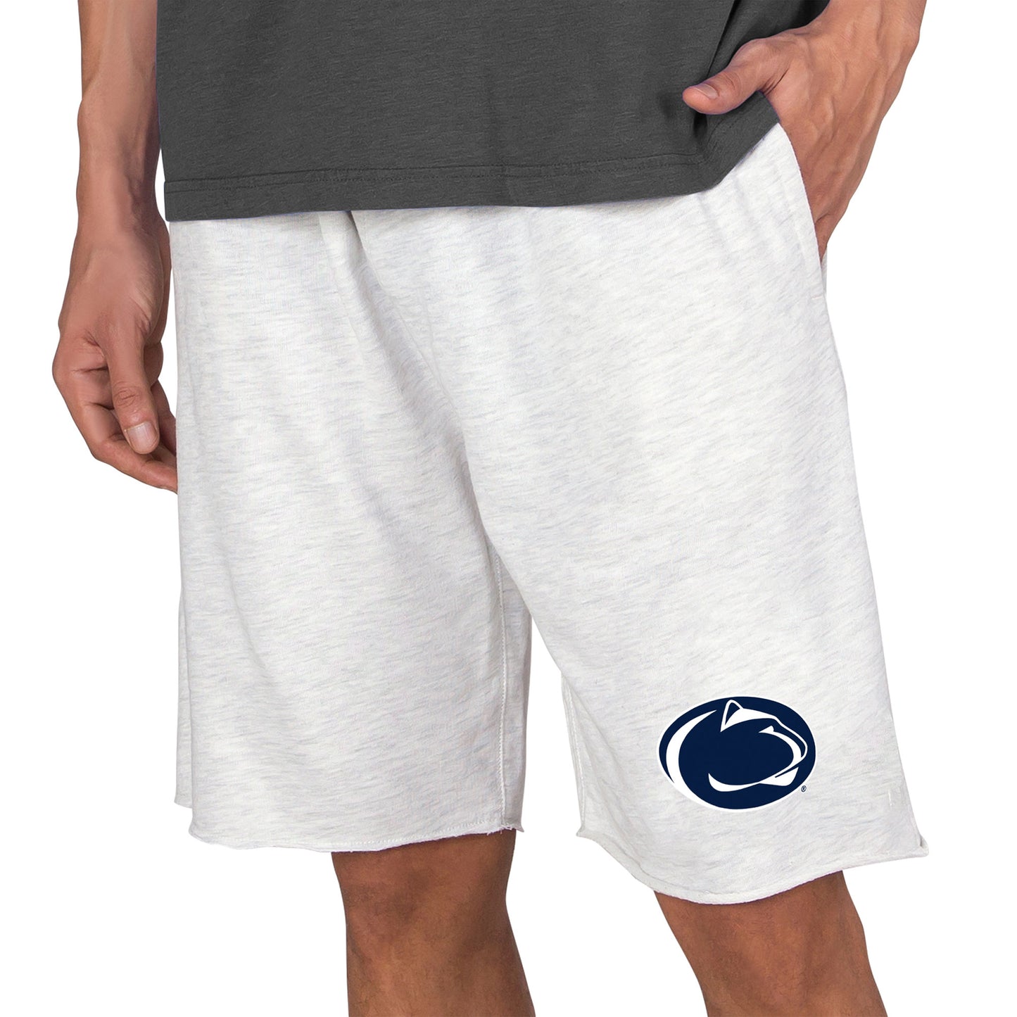 Men's Concepts Sport Oatmeal Penn State Nittany Lions Mainstream Tri-Blend Shorts